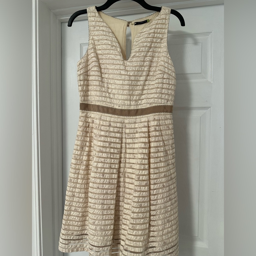 Anthropologie | Leifsdottir Dress ivory cream size 4 EUC